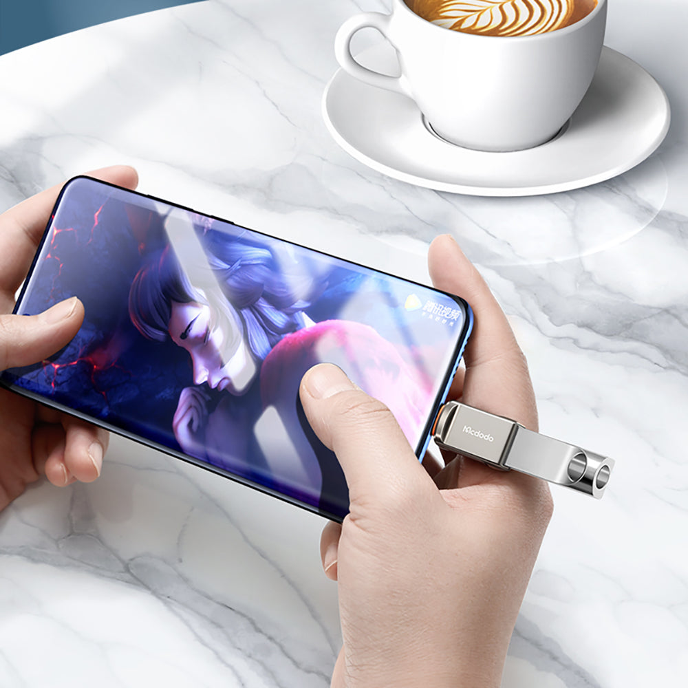 Adaptér OTG USB-C - USB-A McDodo OT-8730, Šedý