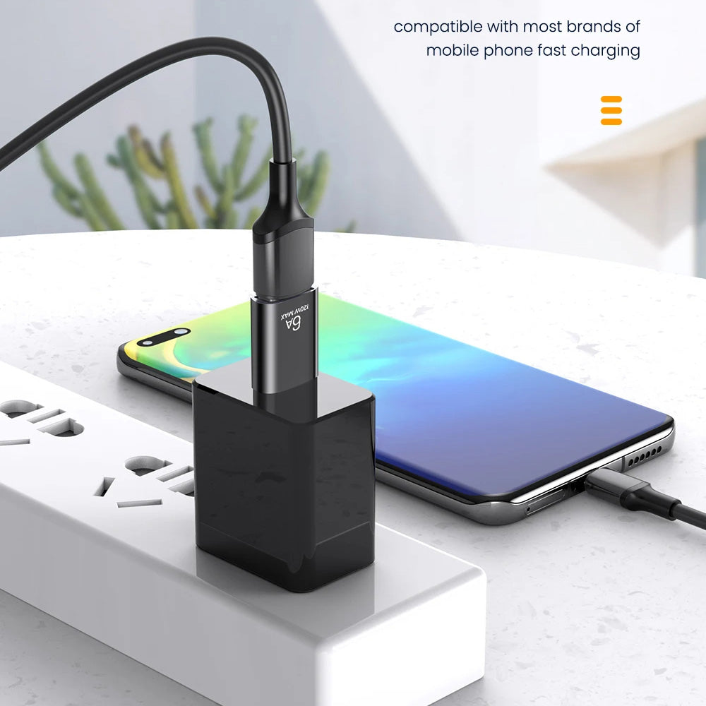 Adaptér OTG USB-C - USB-A Techsuit A2 HyperPort, Černá Oranžová