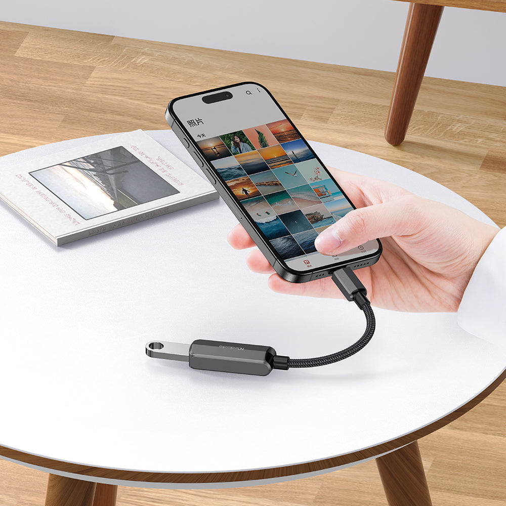 Adaptér OTG USB-C - USB-A / USB-C McDodo CA-2830, Šedý