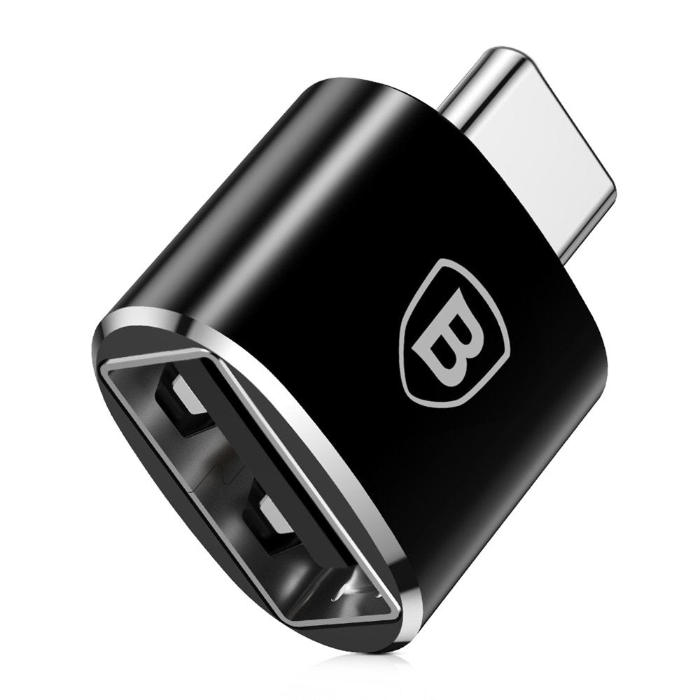 Adaptér OTG USB-C - USB-A Baseus, Černý CATOTG-01