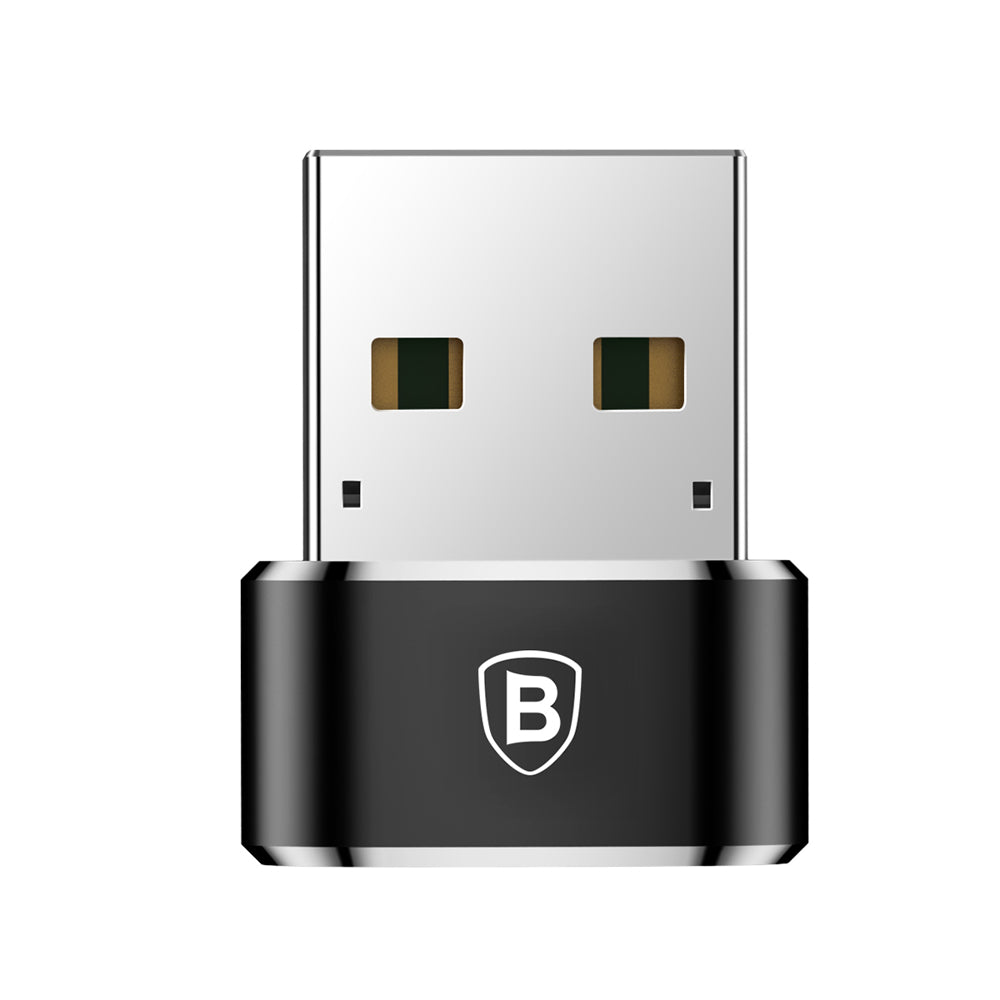 Adaptér pro data a nabíjení USB-C - USB-A Baseus, Černý CAAOTG-01
