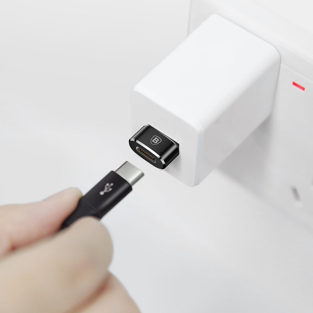 Adaptér pro data a nabíjení USB-C - USB-A Baseus, Černý CAAOTG-01