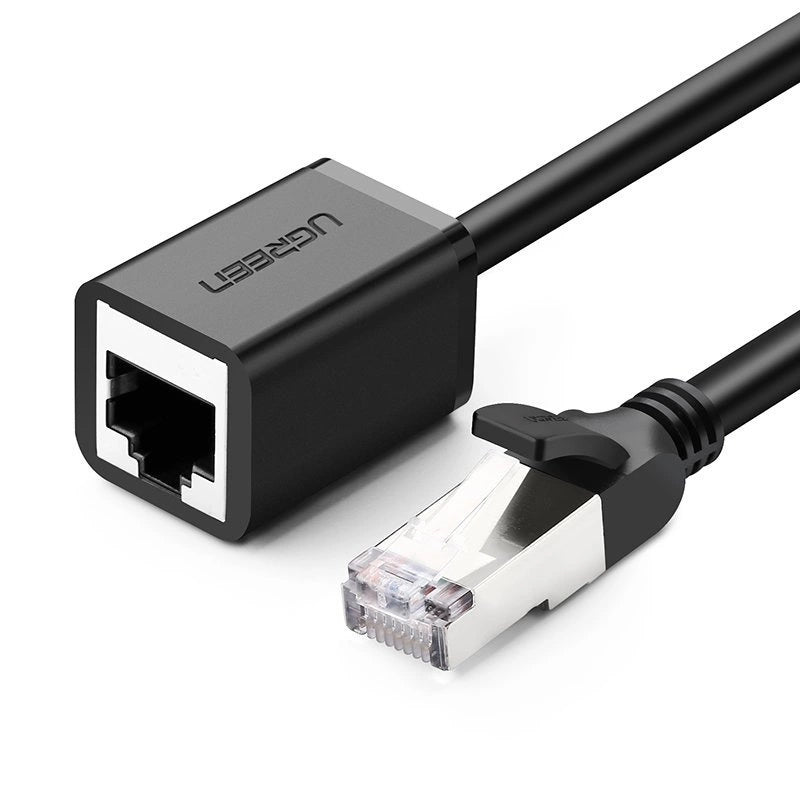 Prodlužovací síťový kabel UGREEN NW112, RJ45 - RJ45, 1m, černý