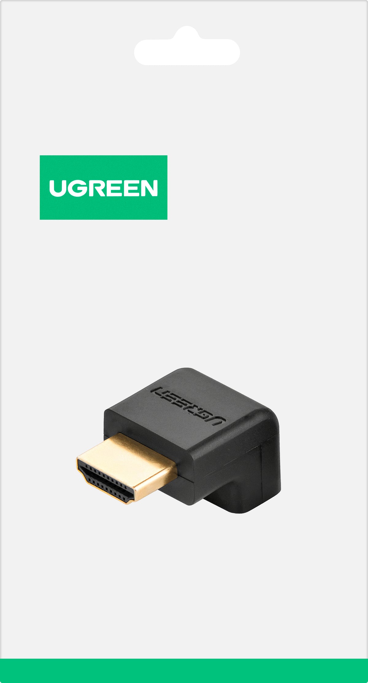 Video adaptér UGREEN HD112 Down Angle, HDMI - HDMI, 4K, Černý