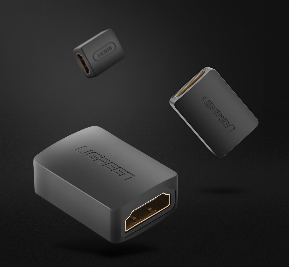 Video adaptér UGREEN HD112, HDMI - HDMI, 4K, Černý
