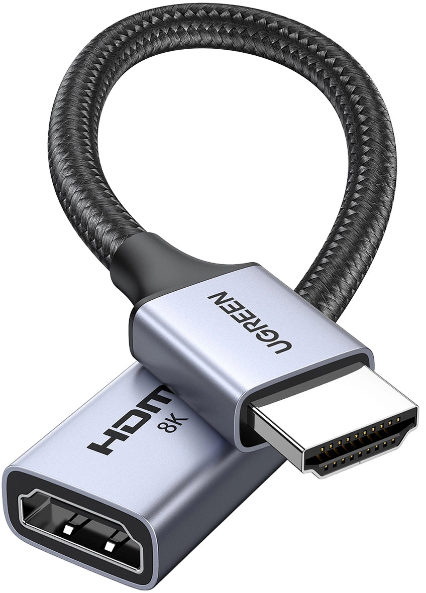 Video adaptér UGREEN HD165, HDMI - HDMI, 8K, Šedý