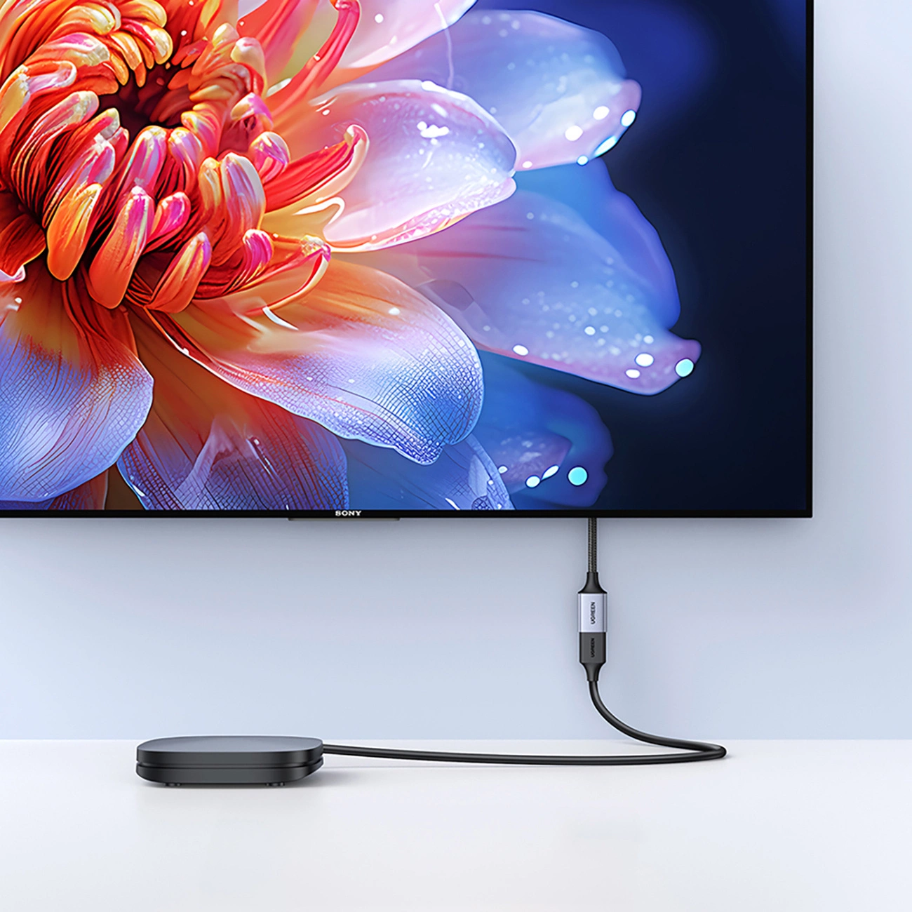 Video adaptér UGREEN HD165, HDMI - HDMI, 8K, Šedý
