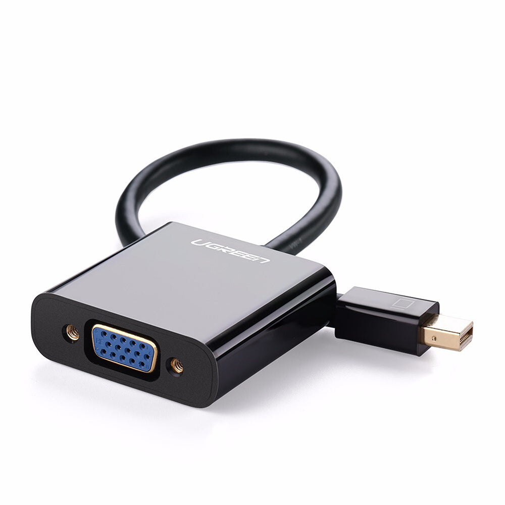 Adaptor Video UGREEN, MiniDisplayPort - VGA, 1080P, Černý