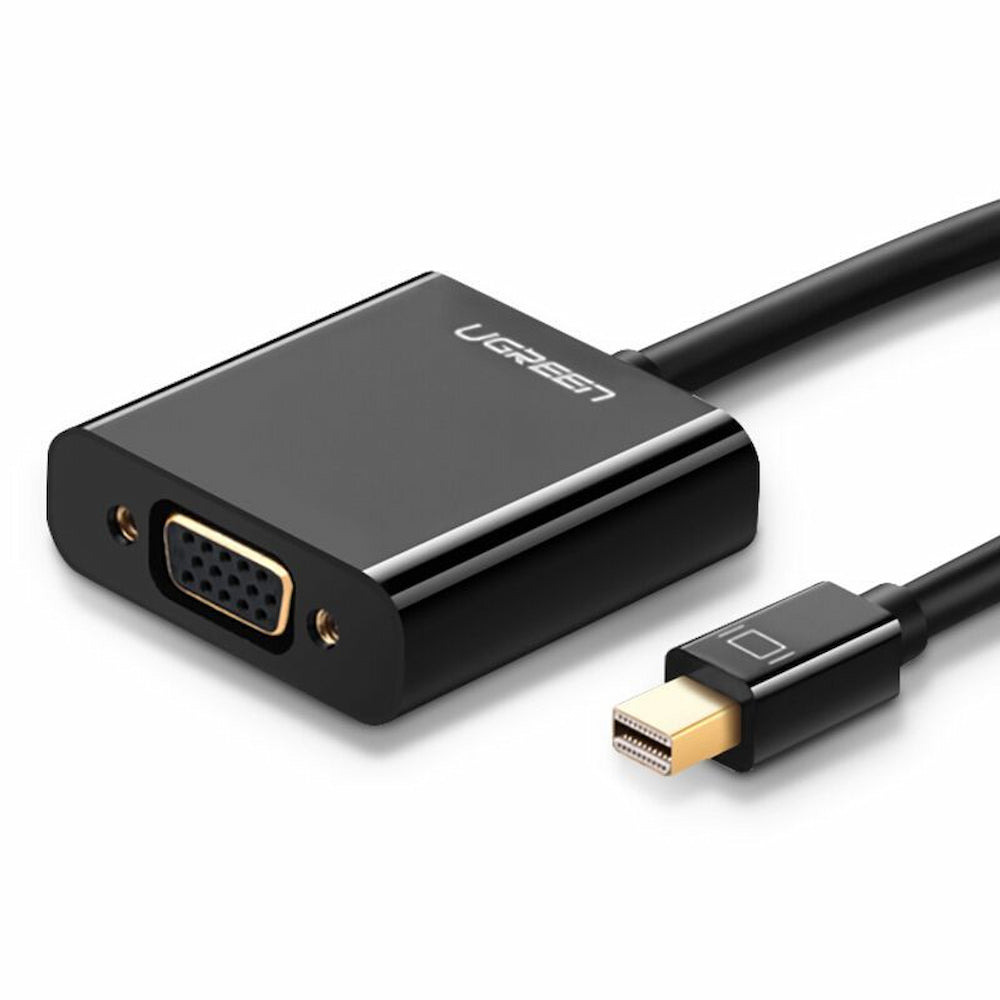 Adaptor Video UGREEN, MiniDisplayPort - VGA, 1080P, Černý