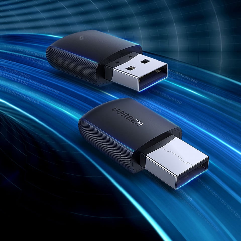 UGREEN CM448 Wireless Adapter, Dual Band, Black