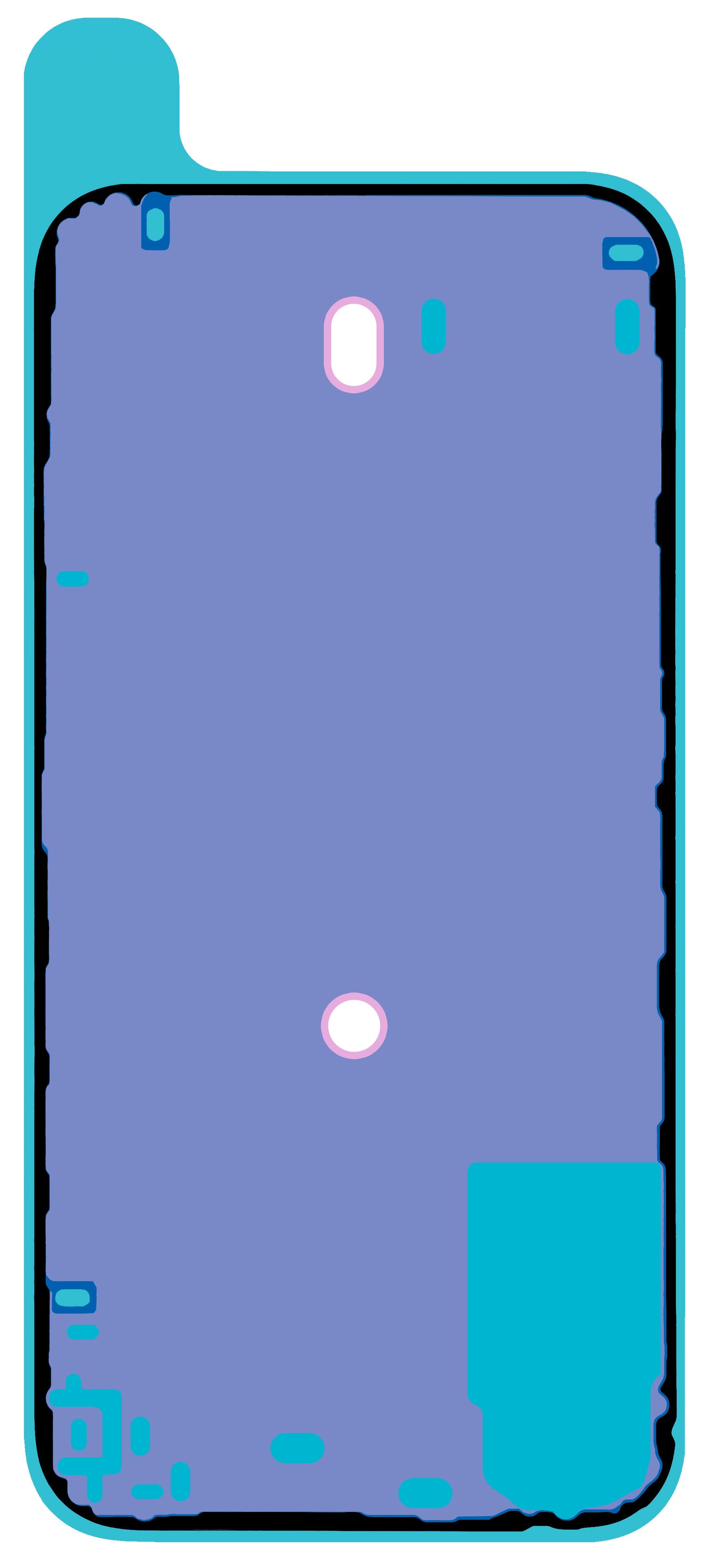 Lepidlo na kryt baterie Apple iPhone 16 Plus, Service Pack 923-11070