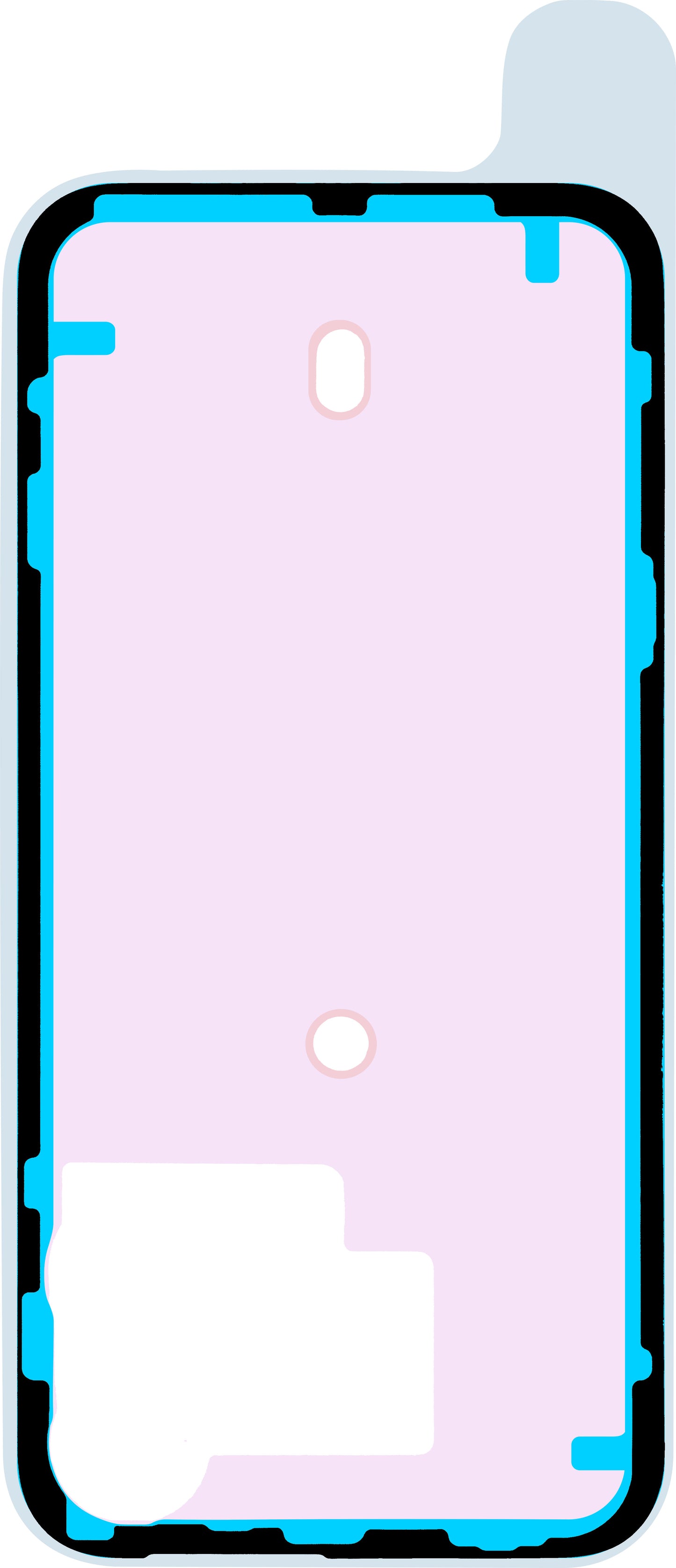 Lepidlo na kryt baterie Apple iPhone 15 Pro Max, Service Pack 923-09191