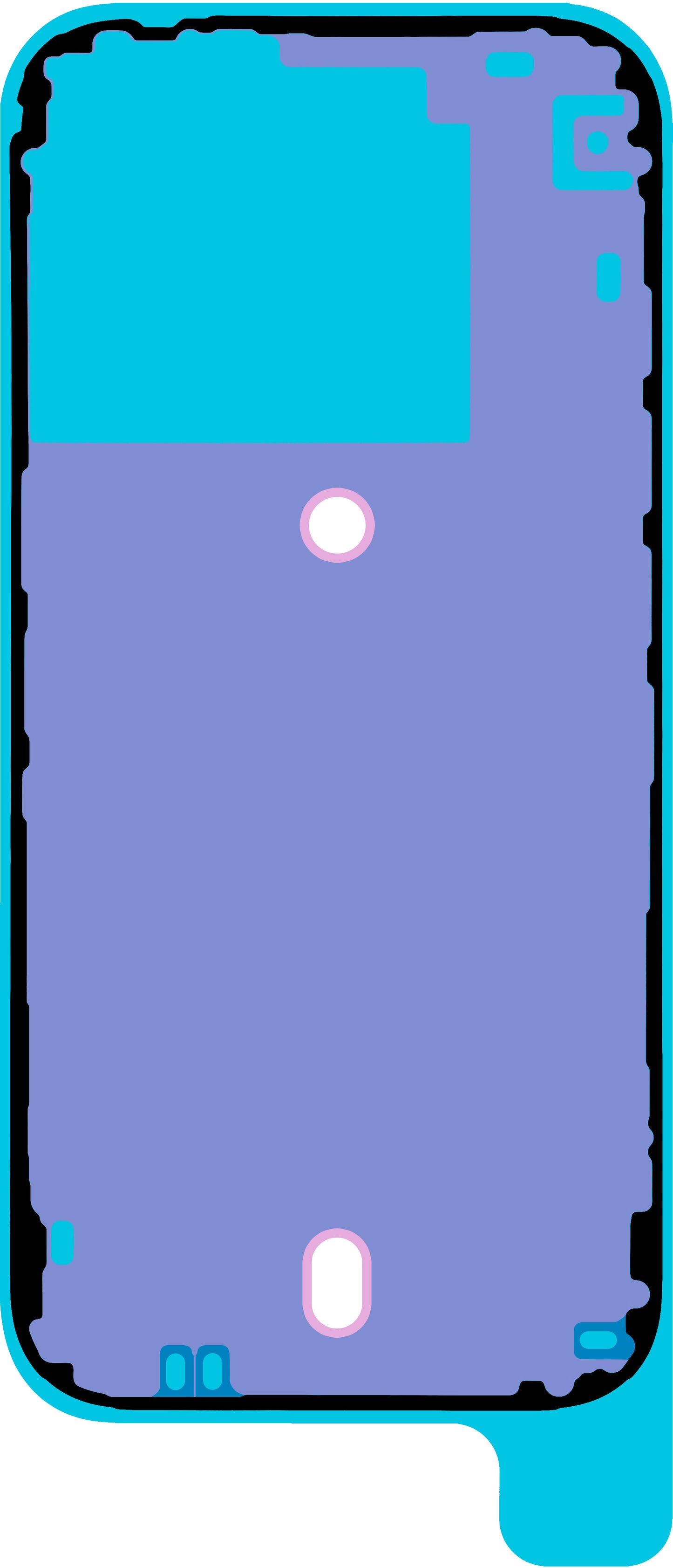 Apple iPhone 16 Pro Battery Cover Adhesive, Service Pack 923-11071