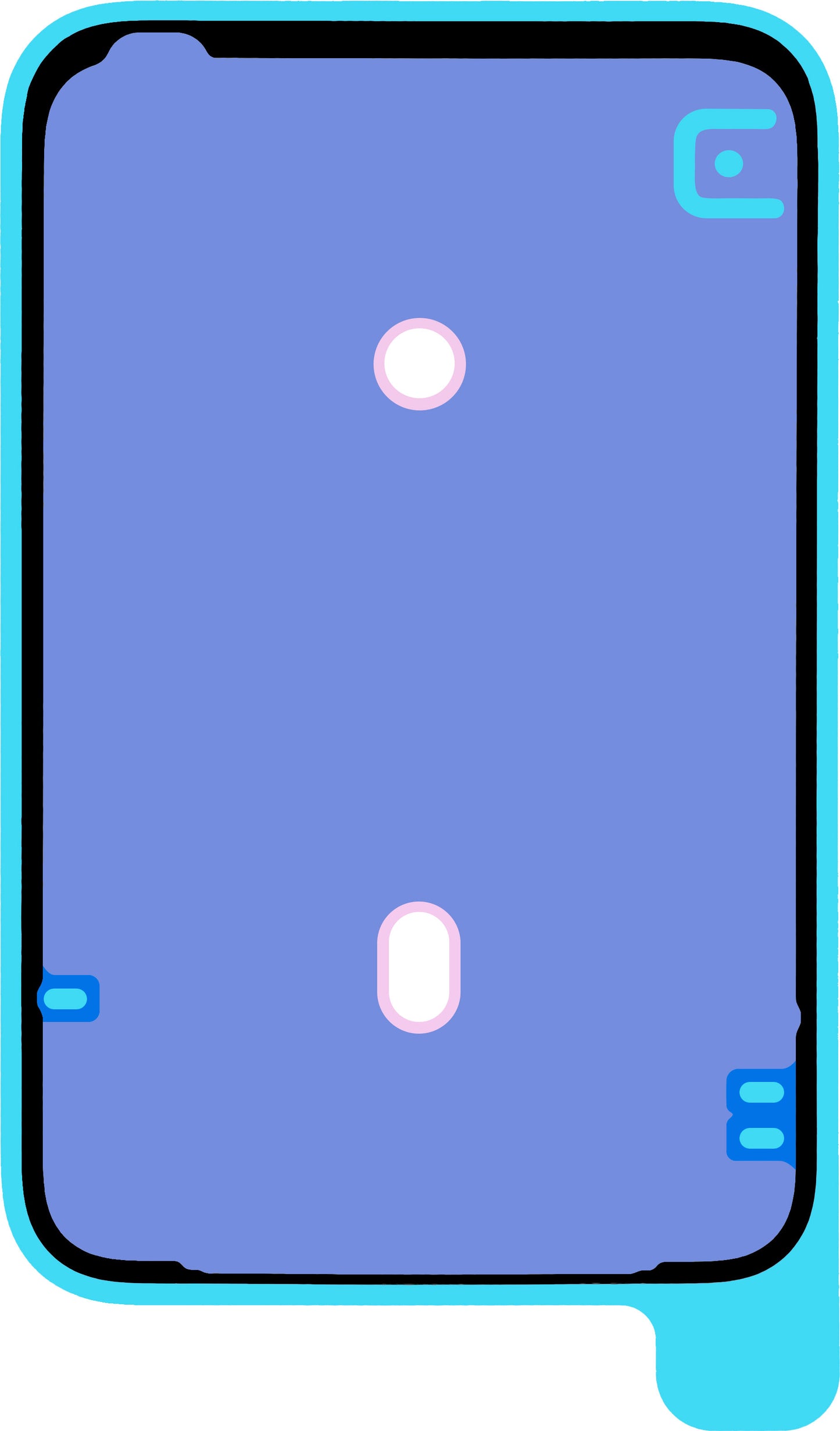 Lepidlo na kryt baterie Apple iPhone 17 Pro Max, Service Pack 923-12859