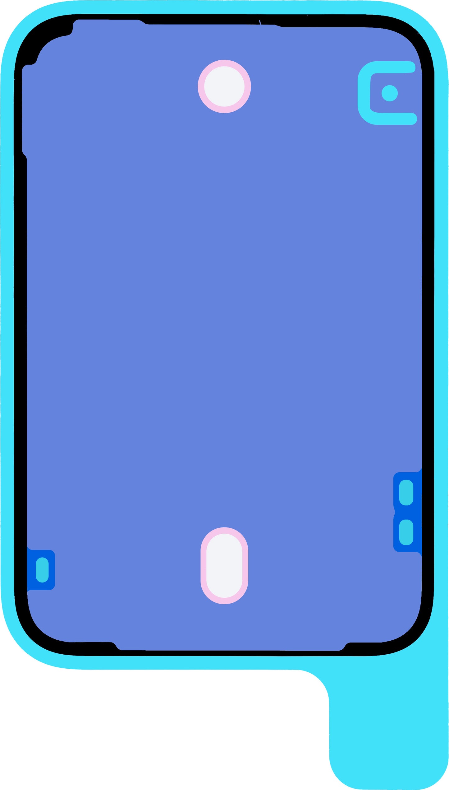 Lepidlo na kryt baterie Apple iPhone 17 Pro, Service Pack 923-12849