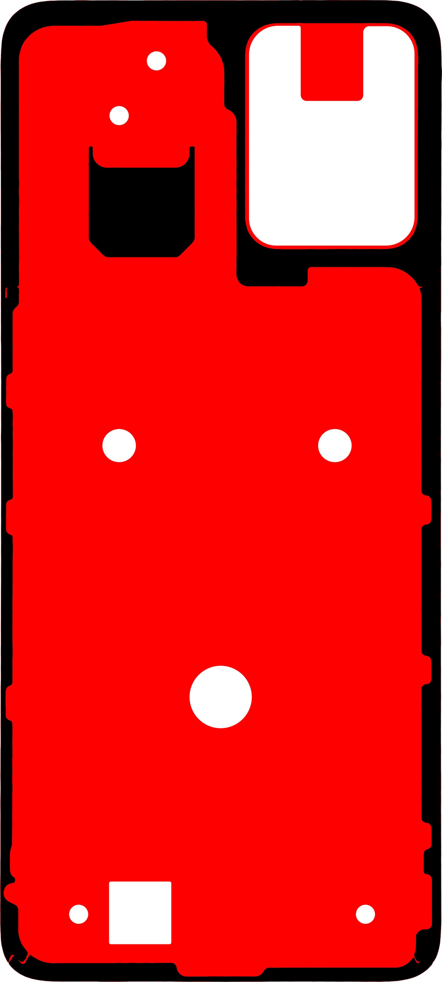 Lepidlo na kryt baterie Motorola Moto G13, Service Pack 5D78C22490