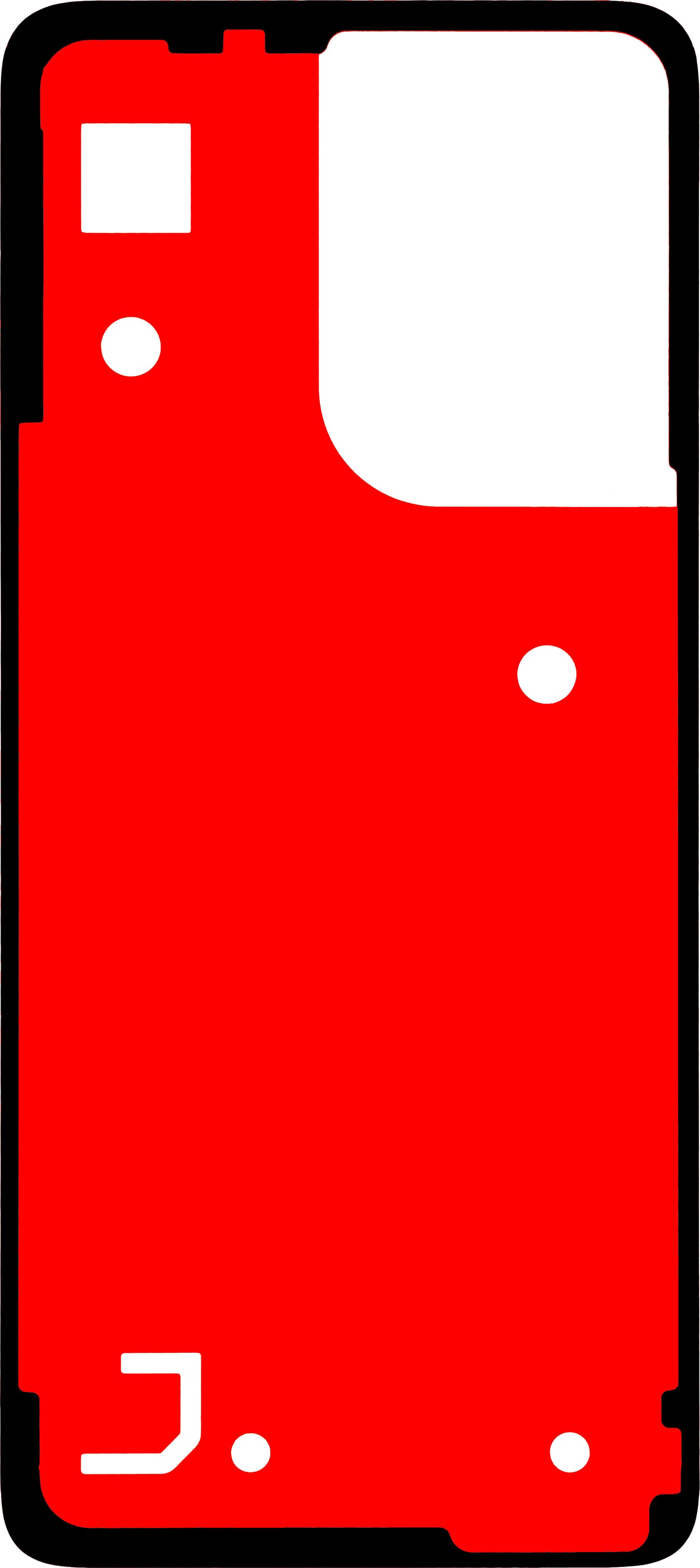 Lepidlo na kryt baterie Motorola Moto G55, Materiál PU, Servisní balíček 5D78C28716