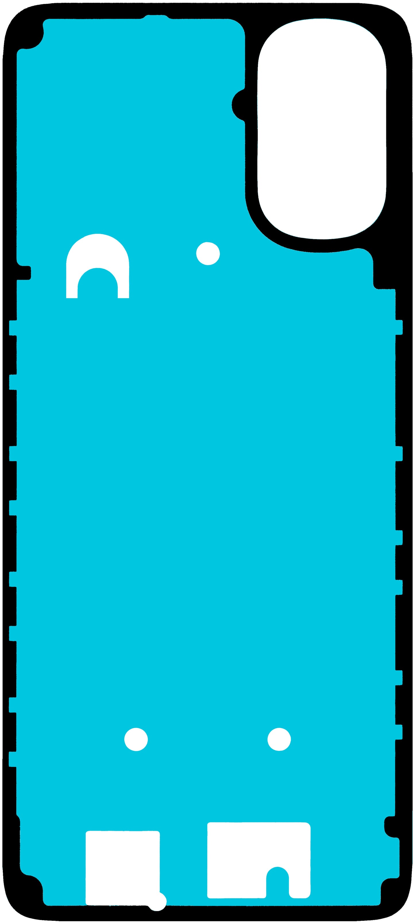 Lepidlo na kryt baterie Motorola Moto E32s / G22, Service Pack 5D78C20746