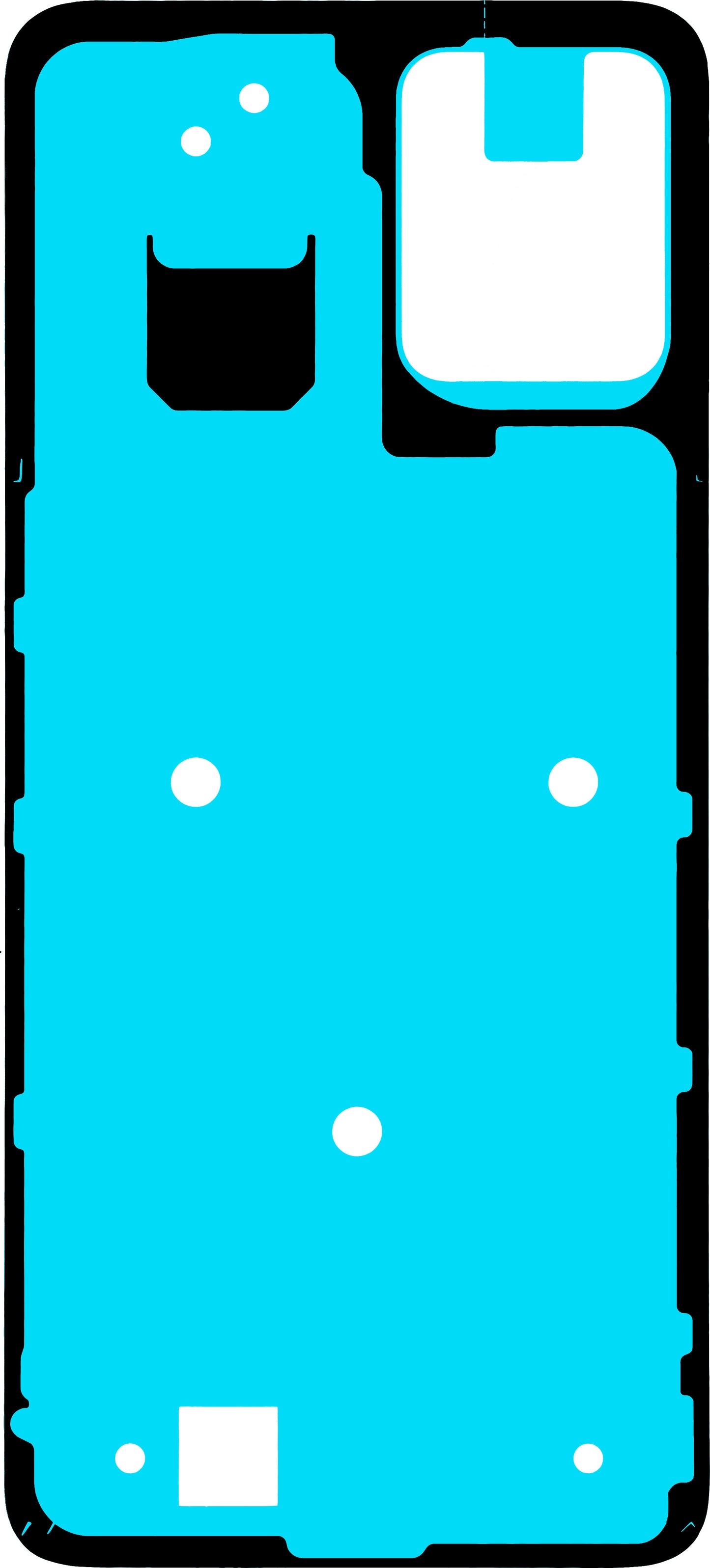 Lepidlo na kryt baterie Motorola Moto G23, Service Pack 5D78C22491