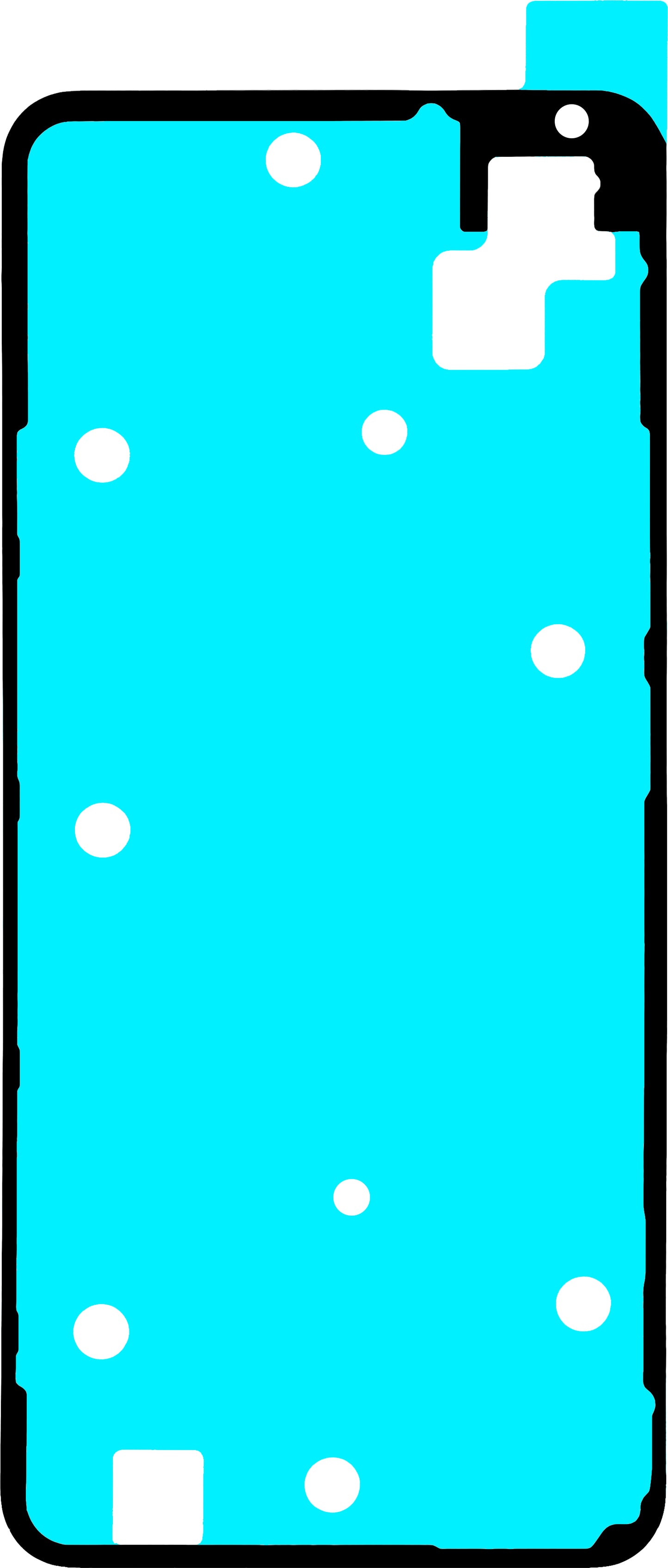 Lepidlo na kryt baterie Realme Note 70T, Service Pack 612717000818