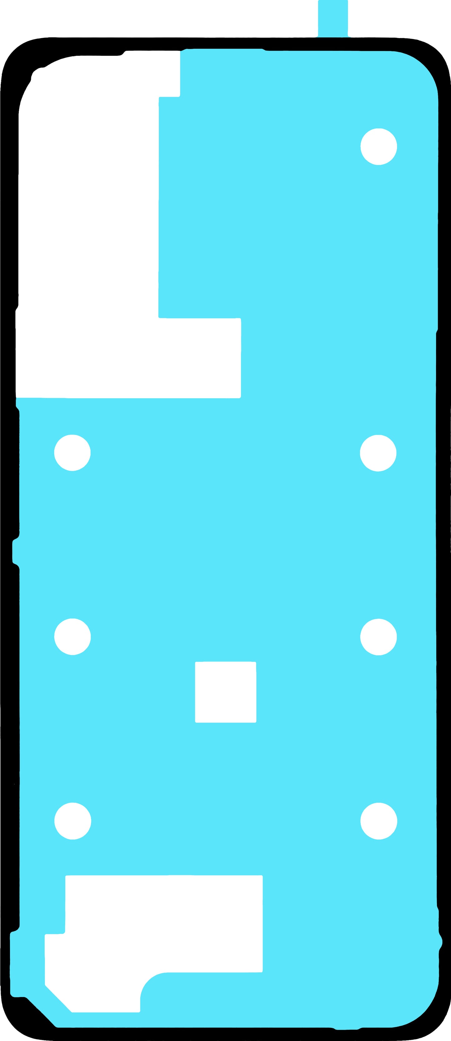 Lepidlo na kryt baterie Realme C65, Service Pack 612717000376