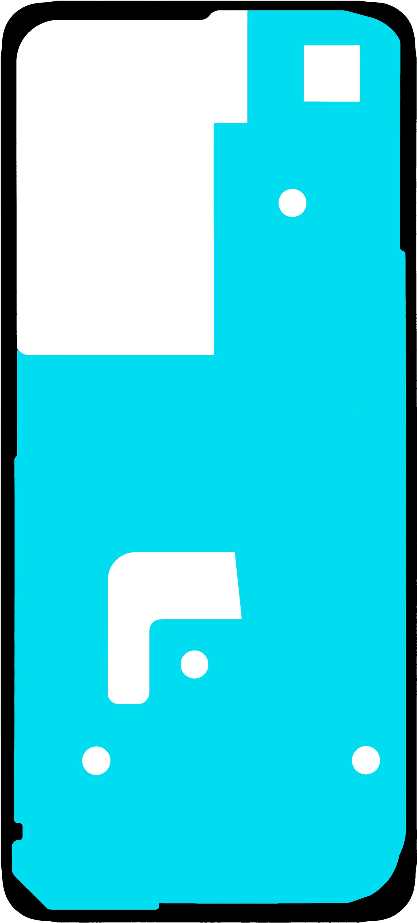 Lepidlo na kryt baterie Realme 14x, Service Pack 612714001472