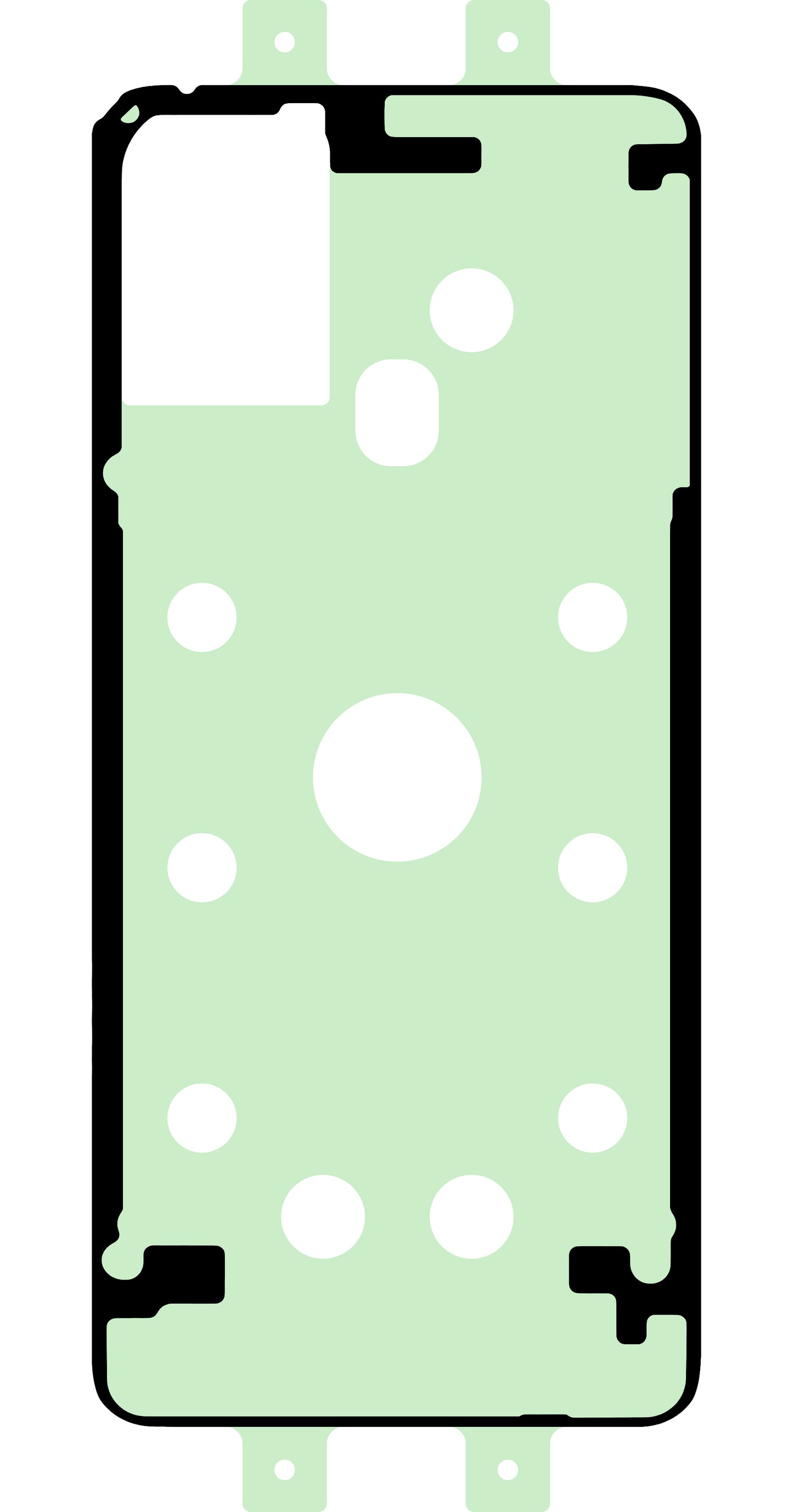 Lepidlo na kryt baterie Samsung Galaxy A21s A217, Service Pack GH81-18831A