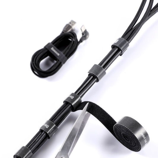 Organizátor kabelů Baseus Circle, Velcro, 3m, Černý ACMGT-F01