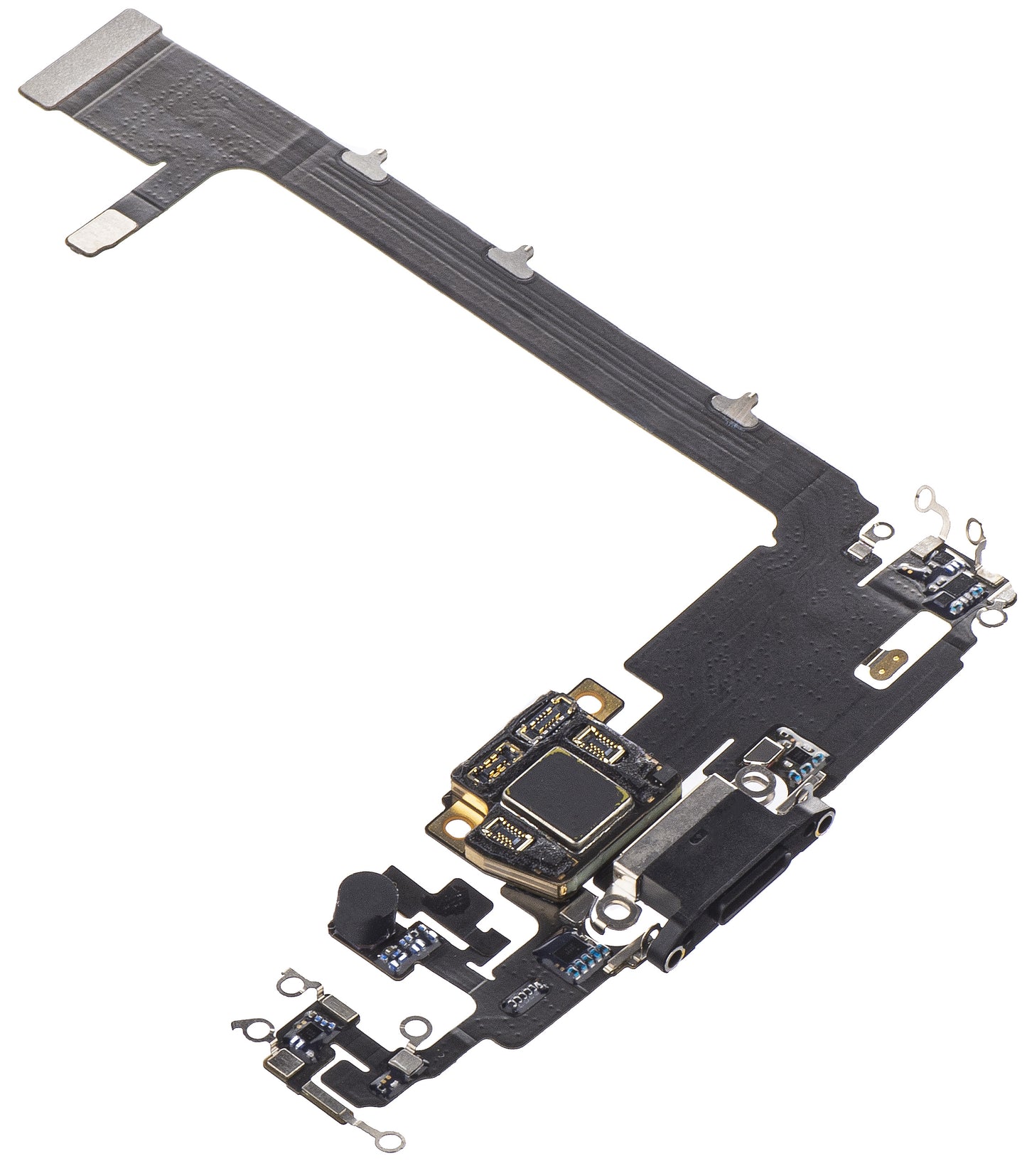 Páska s konektorem nabíjení - mikrofon Apple iPhone 11 Pro Max, černá