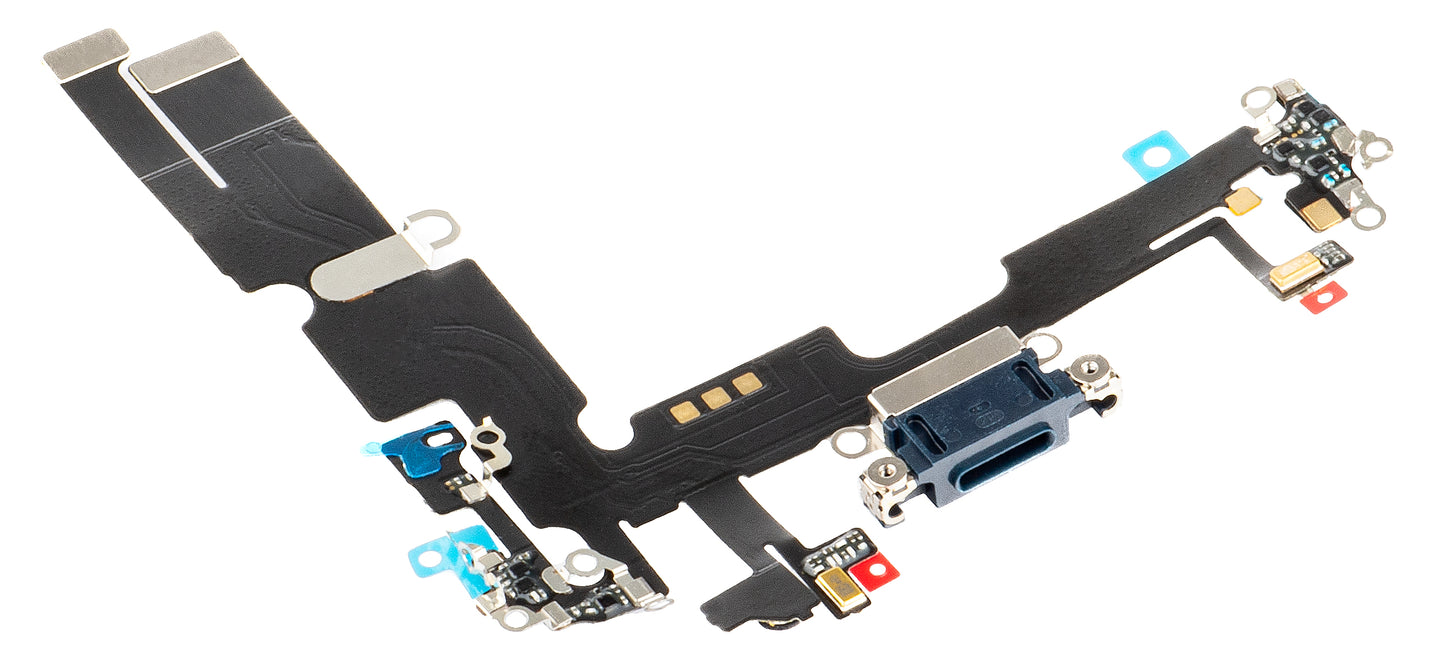 Páska s nabíjecím konektorem - mikrofon Apple iPhone 14 Plus, černá
