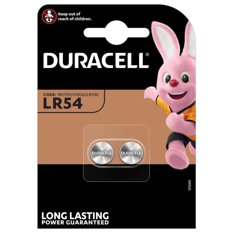 Baterie Duracell, LR54, Sada 2 kusy