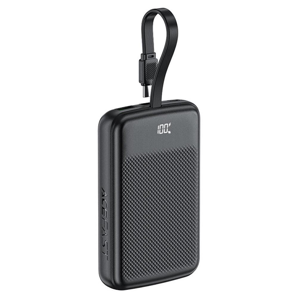 Externí baterie Acefast M13, 10000mAh, 22.5W, QC + PD, 1 x USB-A - 2 x USB-C, černá