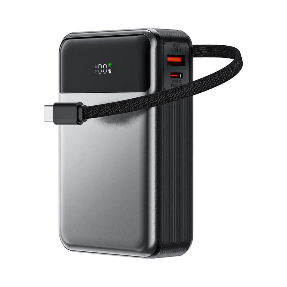 Externí baterie Acefast M21, 20000mAh, 65W, QC + PD, 1 x USB-A - 2 x USB-C, Černá