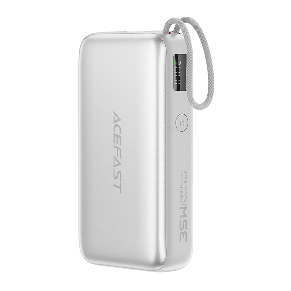 Externí baterie Acefast M32, 10000mAh, 35W, PD, 2 x USB-C, Stříbrná