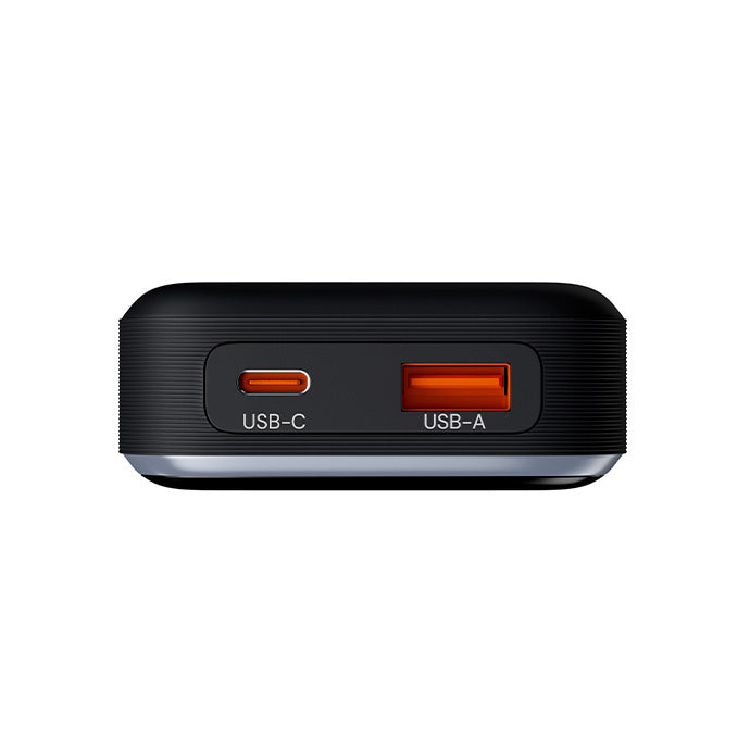 Externí baterie Allity. APB-200 PocketPower, 10000mAh, 33W, QC + PD, 1 x USB-A - 1 x USB-C, Šedá