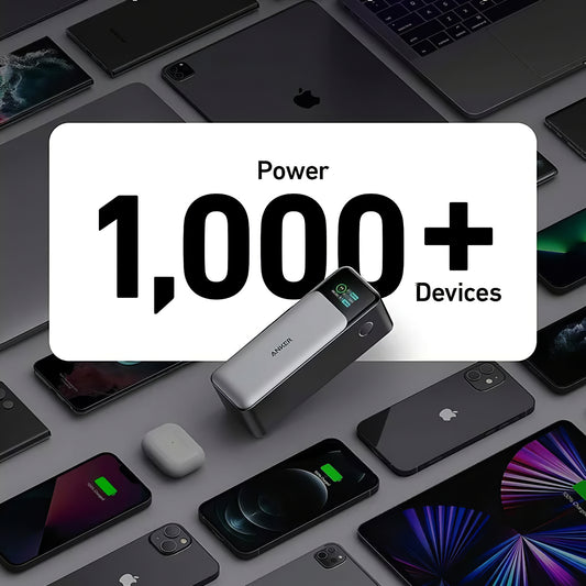 Externí baterie Anker 737, 24000mAh, 140W, QC + PD, 1 x USB-A - 2 x USB-C, černá A1289011