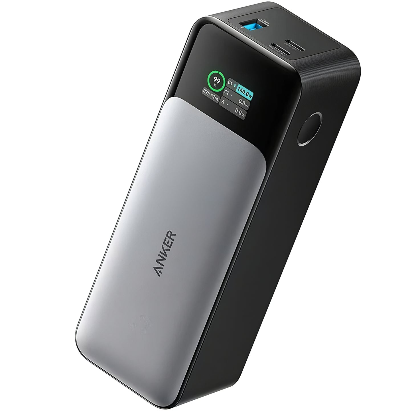 Externí baterie Anker 737, 24000mAh, 140W, QC + PD, 1 x USB-A - 2 x USB-C, Černá A1289011