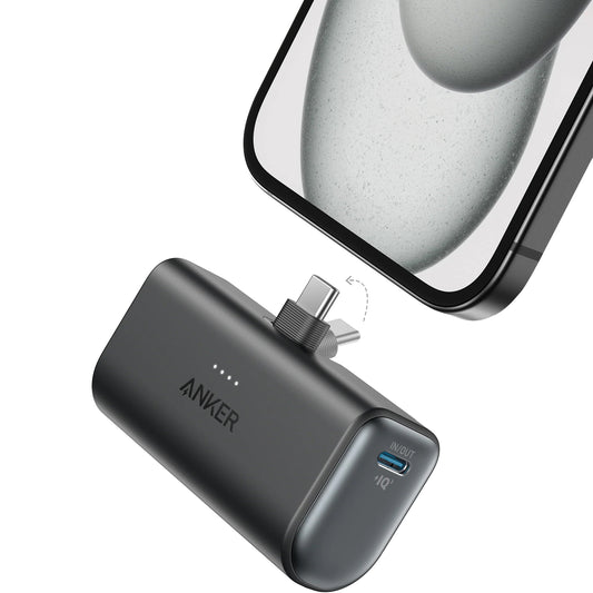 Externí baterie Anker Nano, 5000mAh, 22.5W, PD, 2 x USB-C, Černá A1653H11