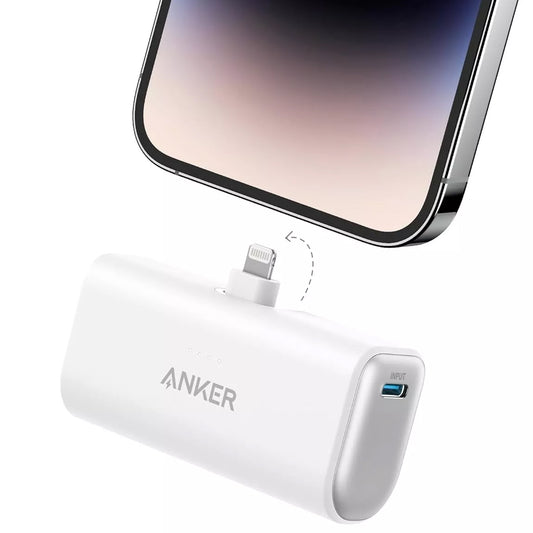 Externí baterie Anker Nano, 5000mAh, 12W, 1 x Lightning, Bílá A1645G21