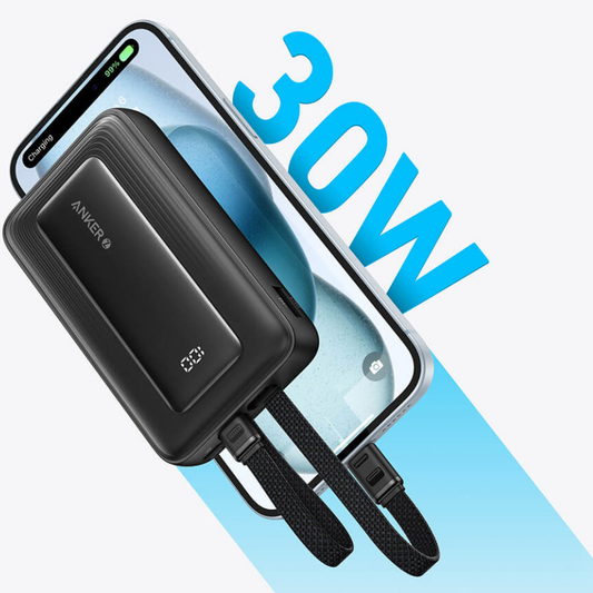 Externí baterie Anker PowerCore, 10000mAh, 30W, QC + PD, 1 x Lightning - 1 x USB-A - 2 x USB-C, Černá A1680G11