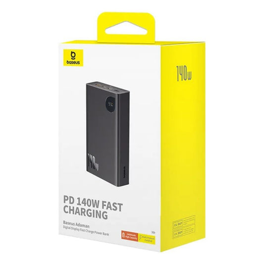 Externí baterie Baseus Adaman, 24000mAh, 140W, QC + PD, 1 x USB-C - 2 x USB-A, Černá P10021508113-00