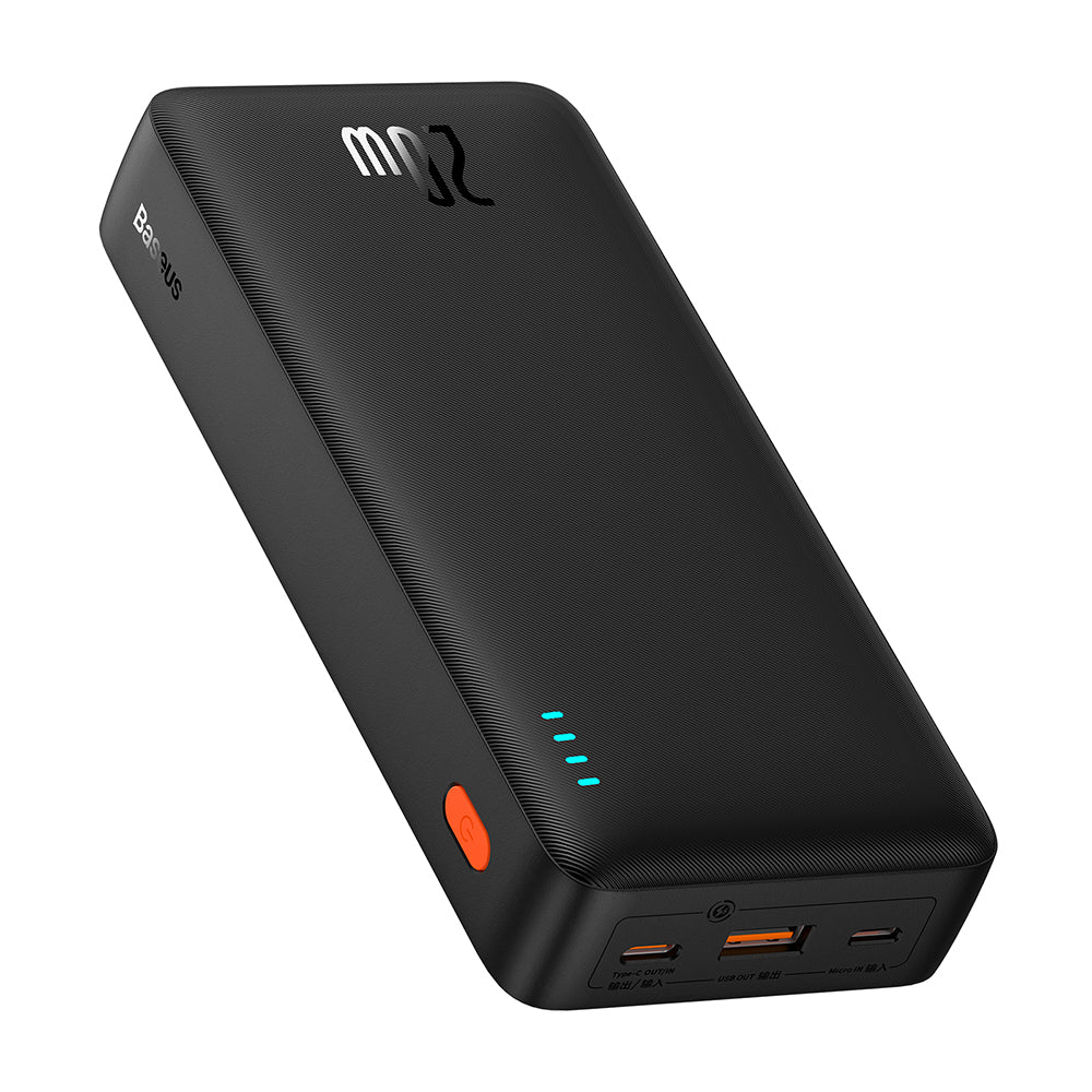 Externí baterie Baseus Airpow, 20000mAh, 20W, QC + PD, 1 x USB-A - 1 x USB-C, Černá P10022804113-00