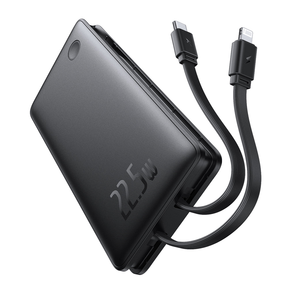 Externí baterie Baseus Airpow Lite, 10000mAh, 22.5W, QC + PD, 1 x Lightning - 1 x USB-A - 2 x USB-C, Černá P10067501123-00