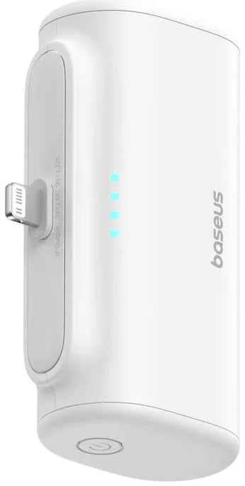 Externí baterie Baseus Compact, 5000mAh, 20W, PD, 1 x Lightning - 1 x USB-C, Bílá P10068307213-00