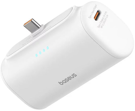 Externí baterie Baseus Compact, 5000mAh, 20W, PD, 2 x USB-C, Bílá P10068306213-00