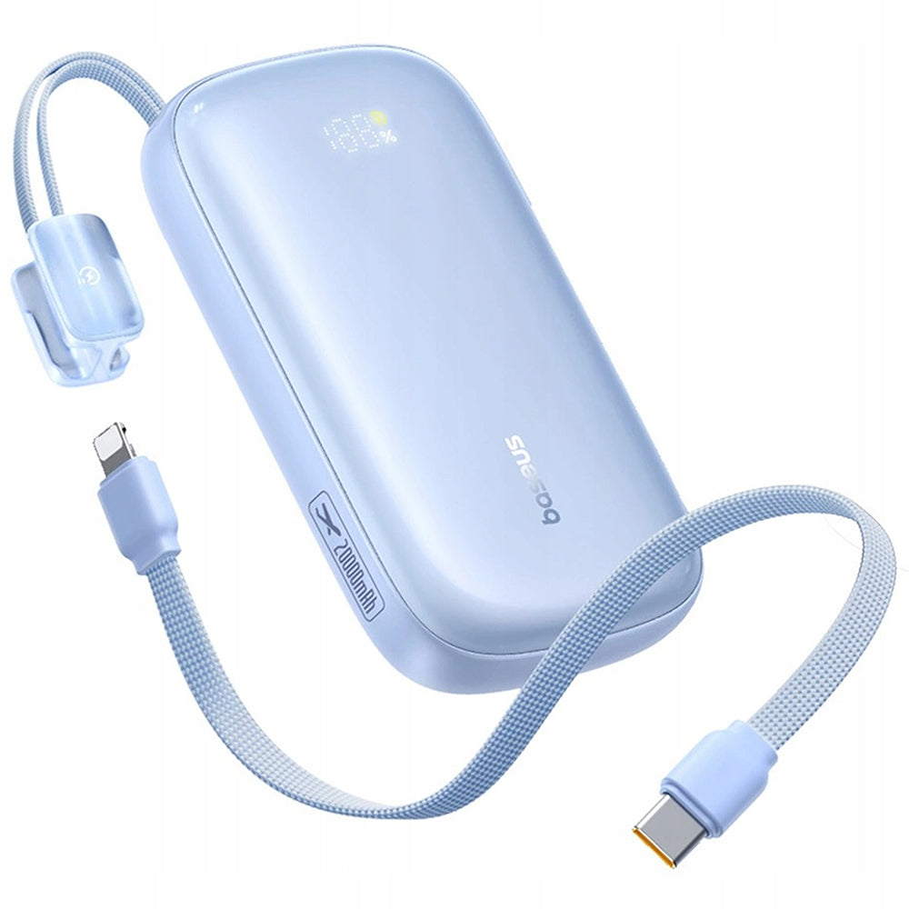 Externí baterie Baseus EnerFill FC21 Qpow 3 Ultra, 10000mAh, 22.5W, QC + PD, 1 x USB-A - 1 x USB-C, Modrá E0027L03