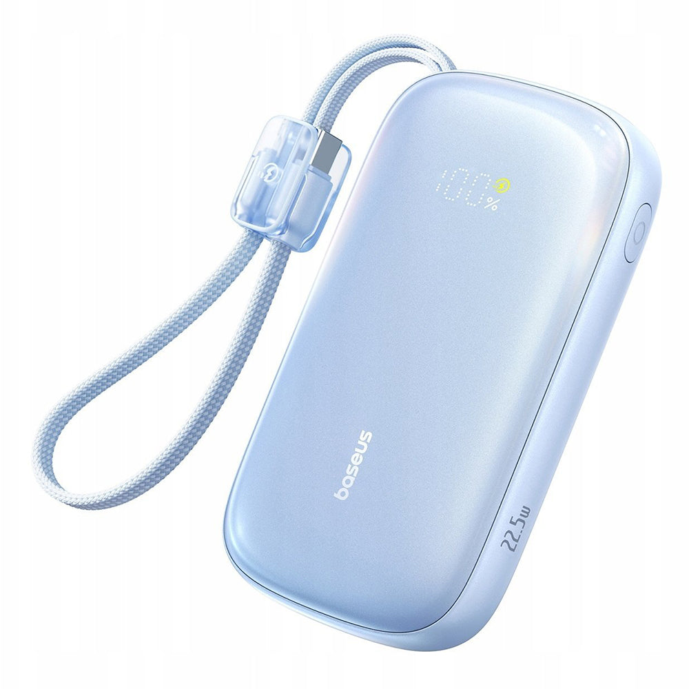 Externí baterie Baseus EnerFill FC21 Qpow 3 Ultra, 10000mAh, 22.5W, QC + PD, 1 x USB-A - 1 x USB-C, Modrá E0027L03