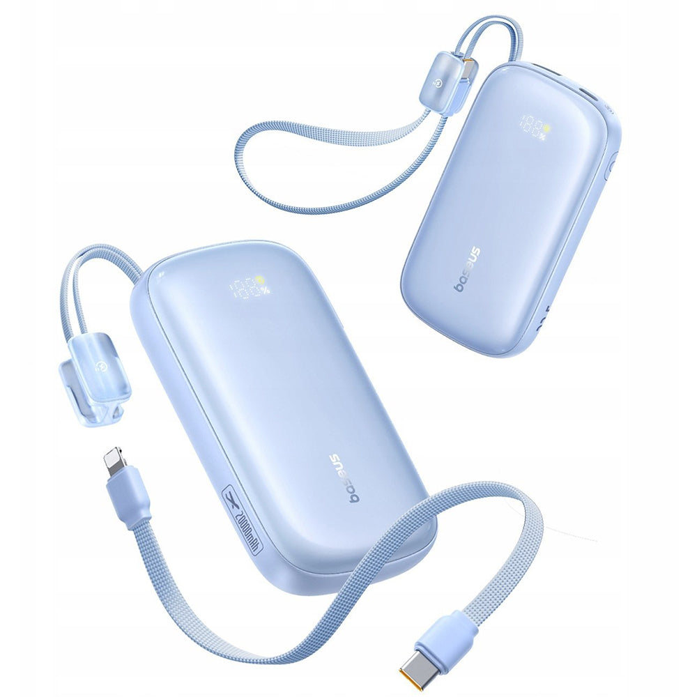 Externí baterie Baseus EnerFill FC21 Qpow 3 Ultra, 10000mAh, 22.5W, QC + PD, 1 x USB-A - 1 x USB-C, Modrá E0027L03