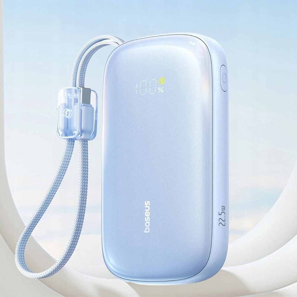 Externí baterie Baseus EnerFill FC21 Qpow 3 Ultra, 10000mAh, 22.5W, QC + PD, 1 x USB-A - 1 x USB-C, Modrá E0027L03