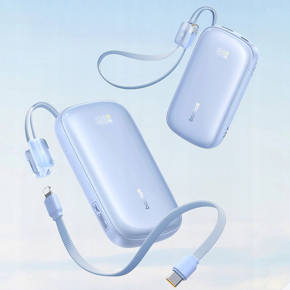 Externí baterie Baseus EnerFill FC21 Qpow 3 Ultra, 10000mAh, 22.5W, QC + PD, 1 x USB-A - 1 x USB-C, Modrá E0027L03